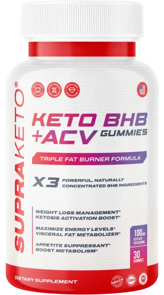 Comparison chart of Supra Keto BHB + ACV Gummies vs. other weight loss blends for superior fat-torching results